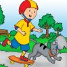 Caillou Rotate Puzzle Games : Arrange the pieces correctly to figure out the image. To swa ...