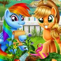 MLP Veggie Garden Games : Rainbow Dash will always clear the skies for a friend, so wh ...